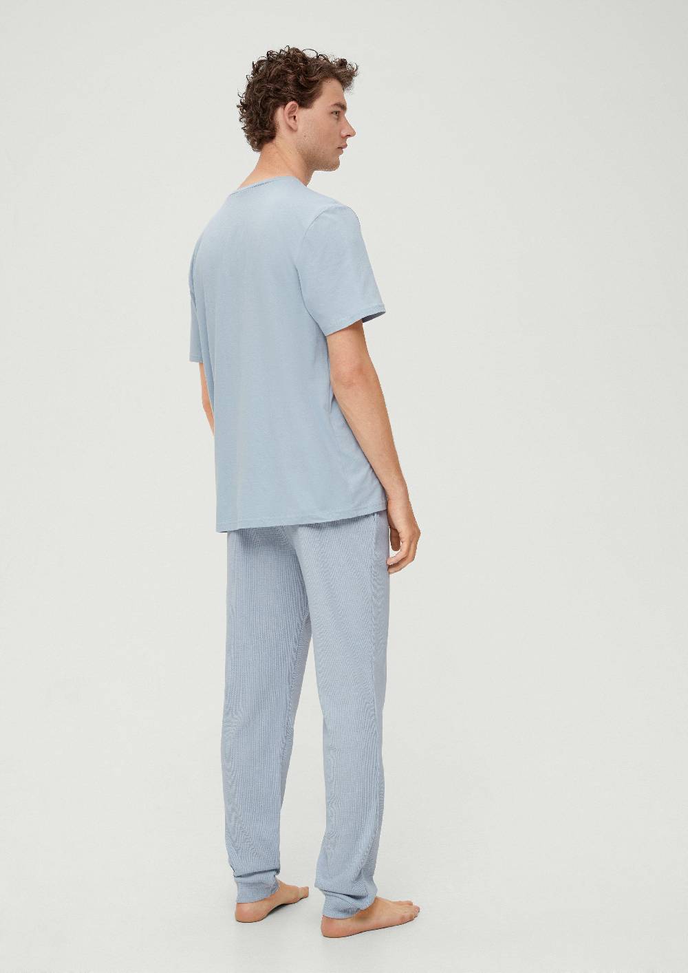 S.Oliver Pyjamahose Mit Waffelpiqué-Struktur