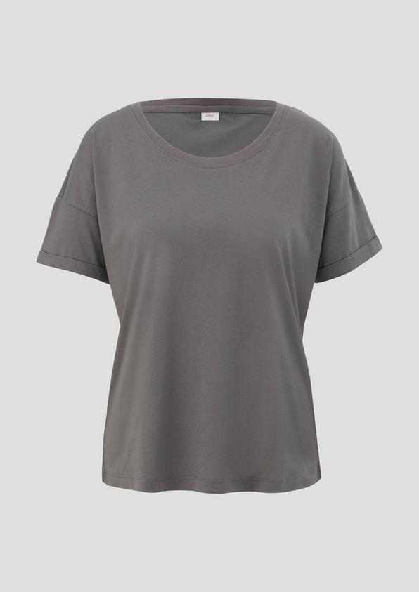 S.Oliver Pyjamashirt Aus Viskose-Baumwollmix