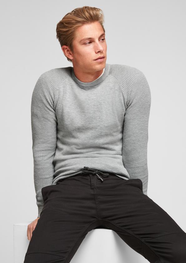 s.Oliver Raglanpulli aus Strukturstrick