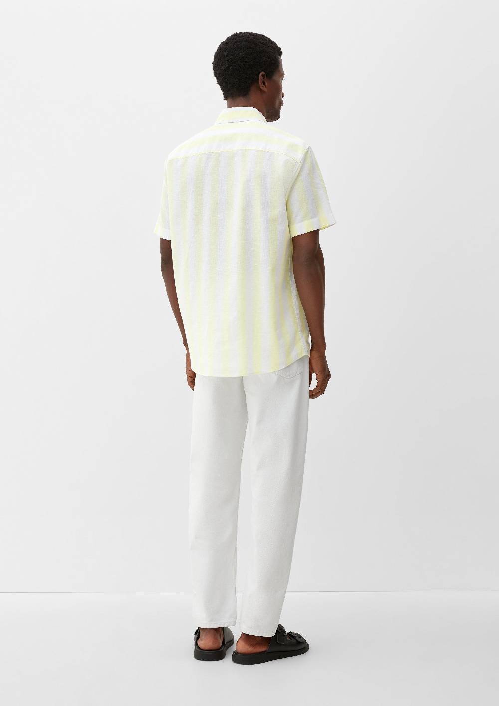 S.Oliver Regular: Button Down-Hemd Aus Leinenmix