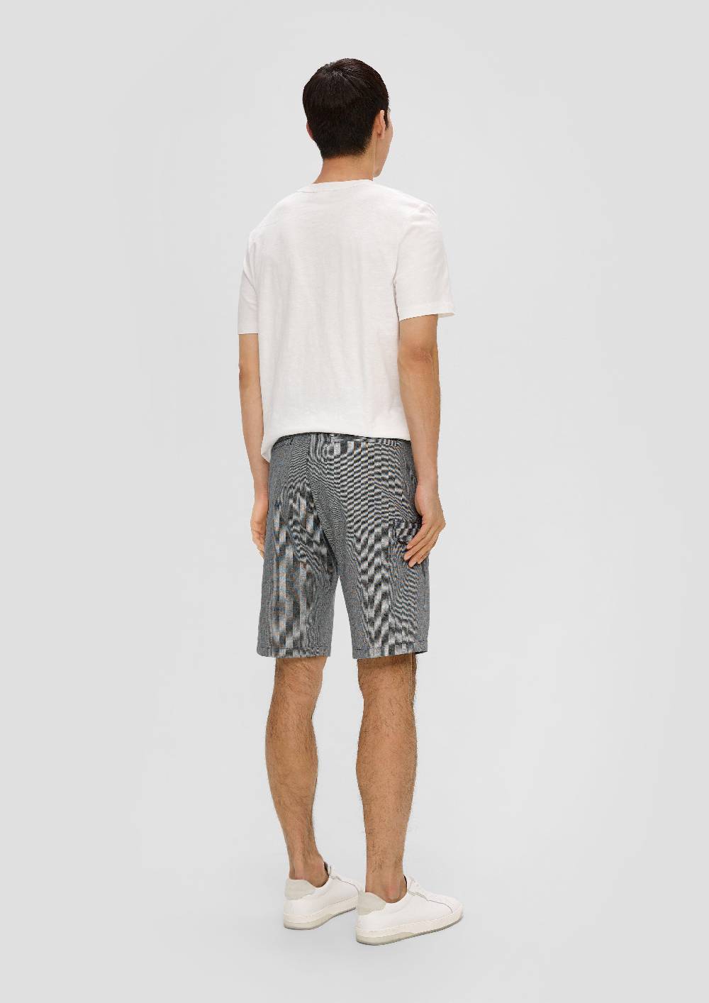 S.Oliver Regular: Cargoshorts Mit Feinem Karomuster