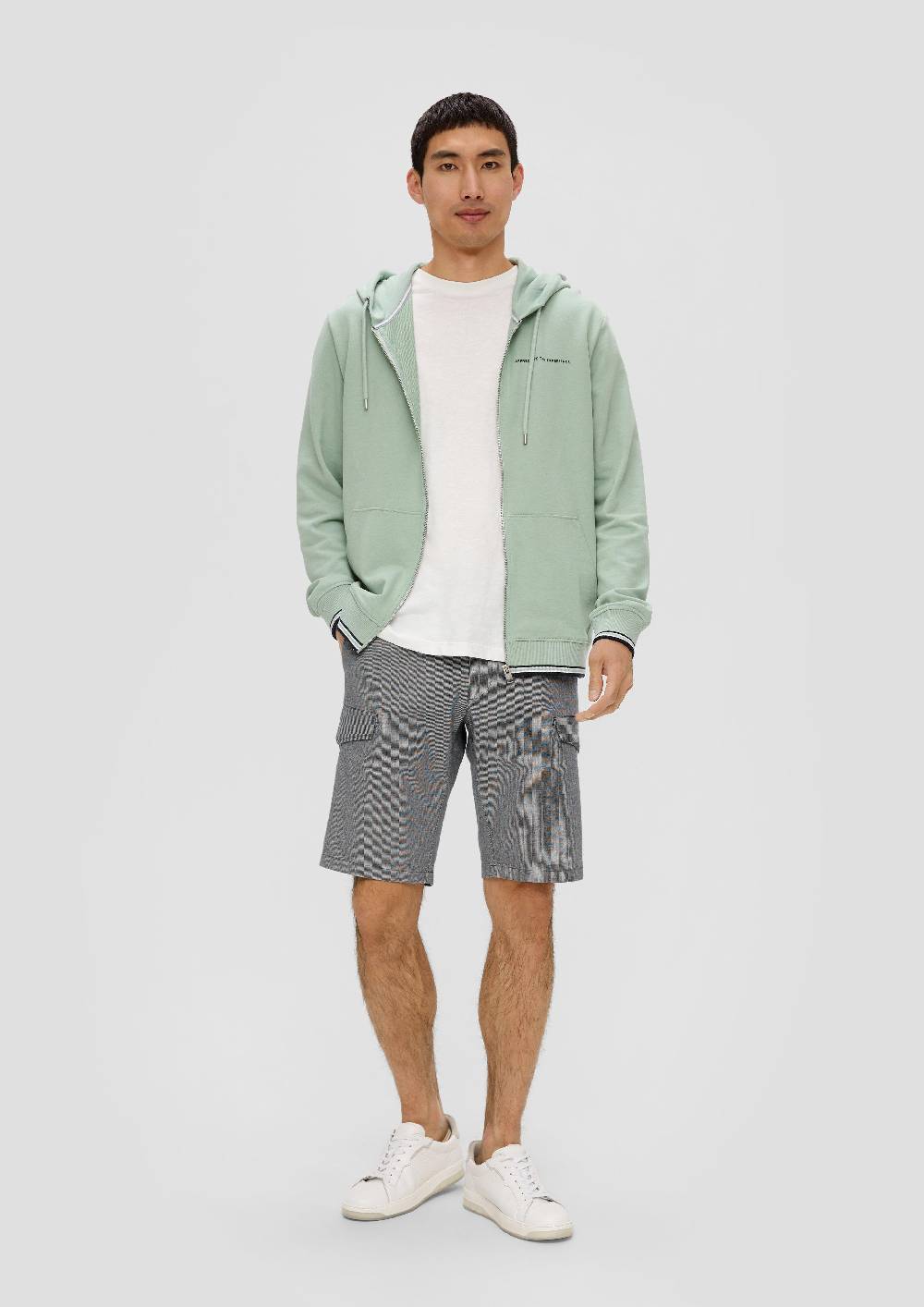 S.Oliver Regular: Cargoshorts Mit Feinem Karomuster