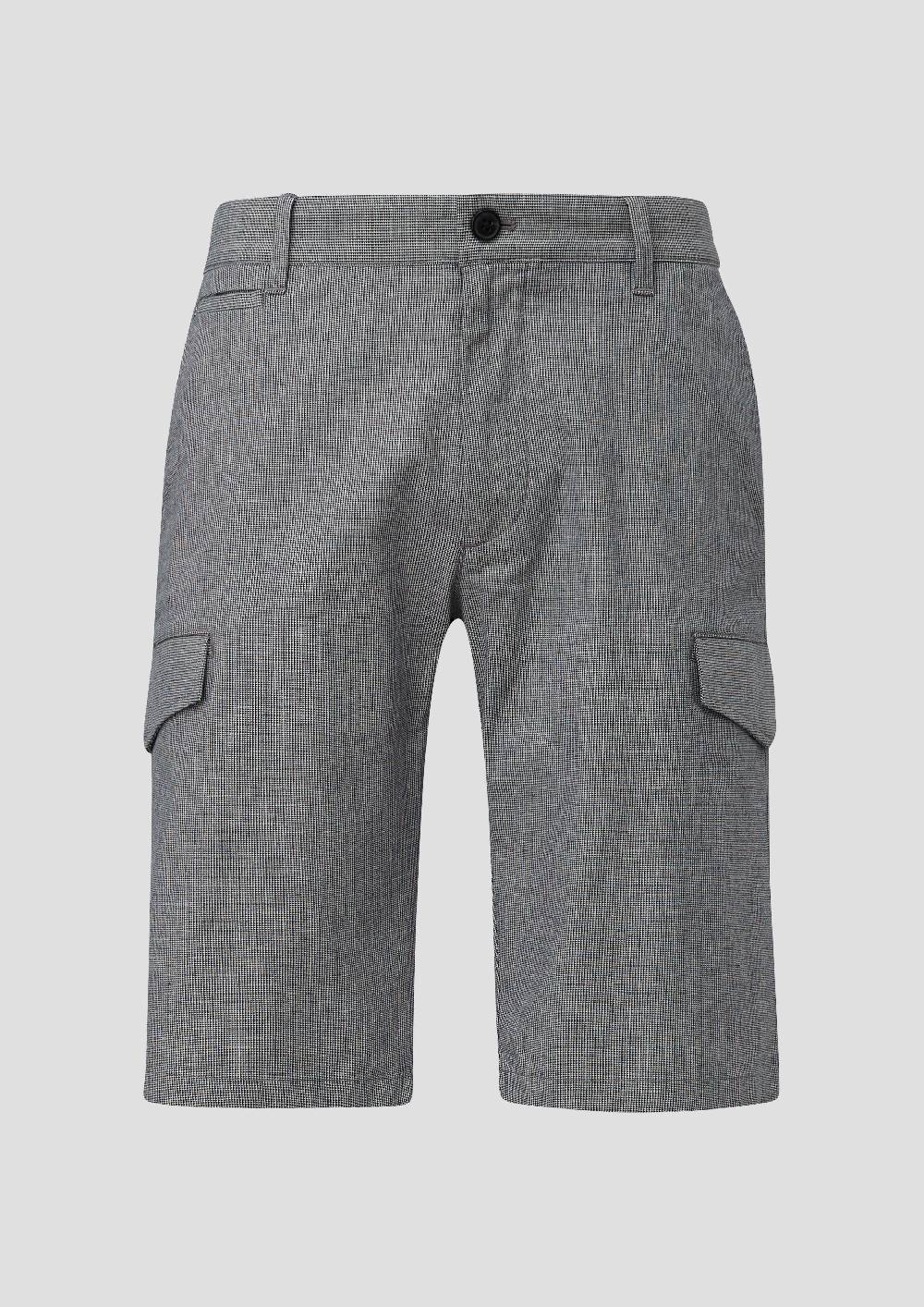 S.Oliver Regular: Cargoshorts Mit Feinem Karomuster