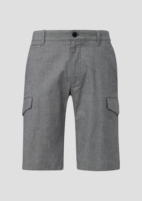 s.Oliver Regular: Cargoshorts mit feinem Karomuster
