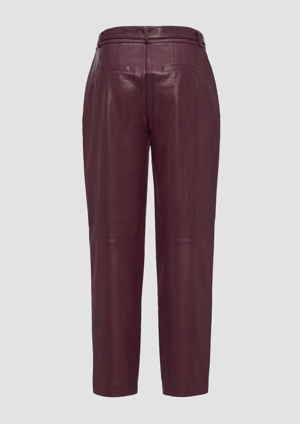 S.Oliver Regular: Cigarette Pants Aus Lederimitat