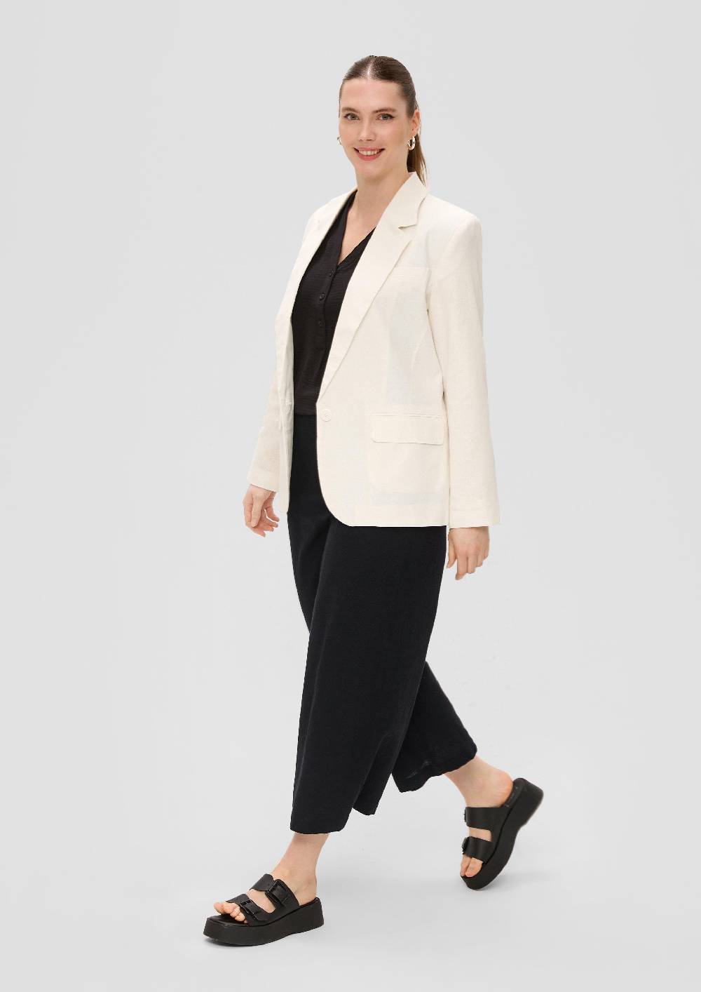 S.Oliver Regular: Culotte Aus Leinenmix