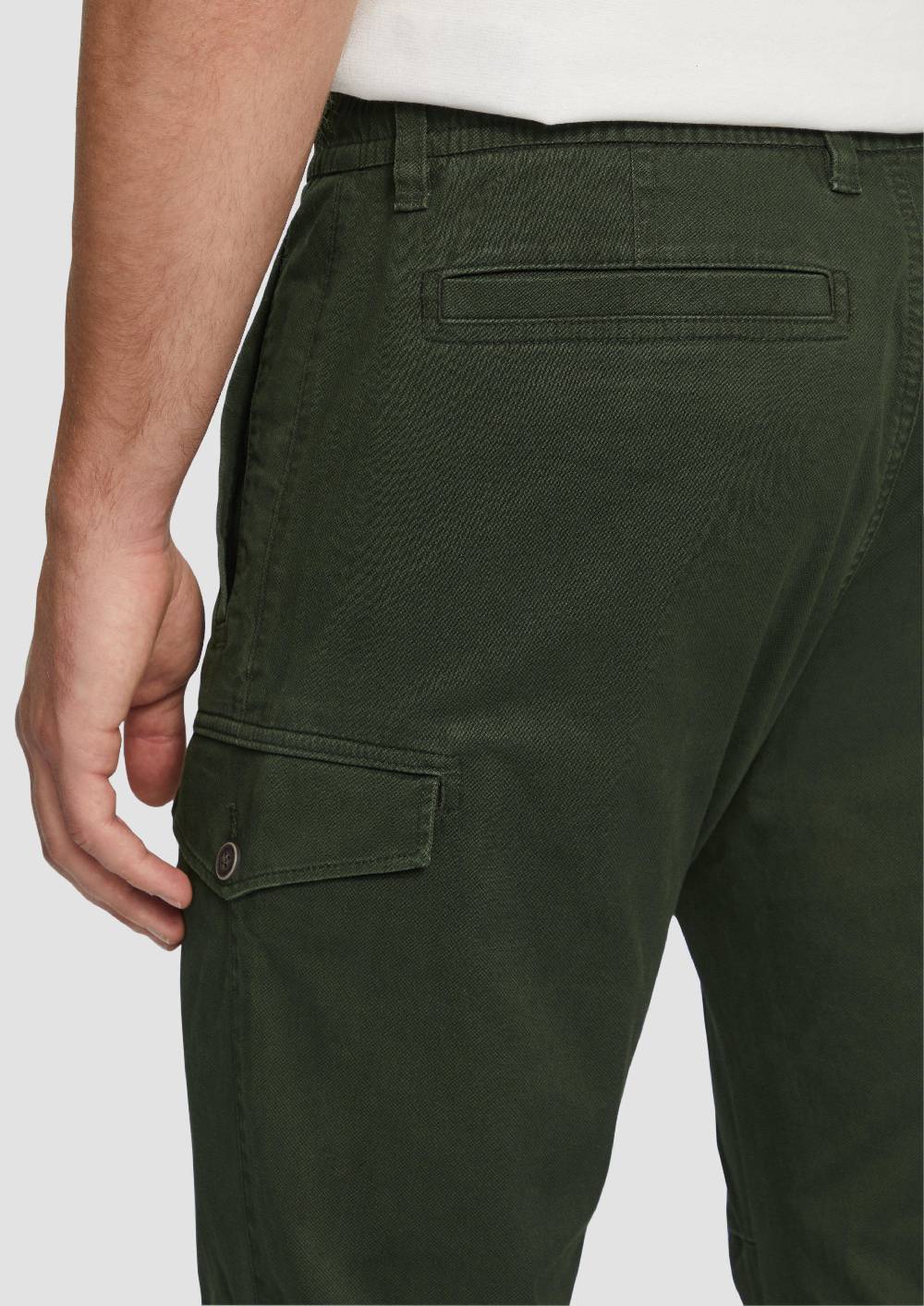 S.Oliver Regular Fit: Cargohose Aus Baumwollstretch