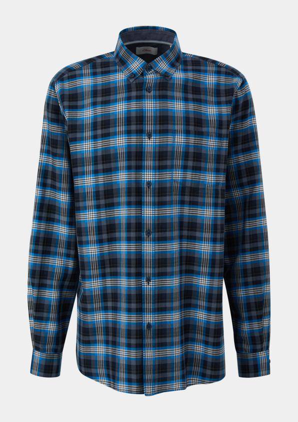s.Oliver Regular: Hemd mit Button-down-Kragen