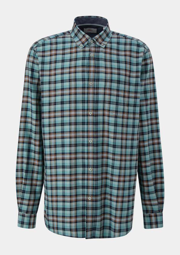 s.Oliver Regular: Hemd mit Button-down-Kragen
