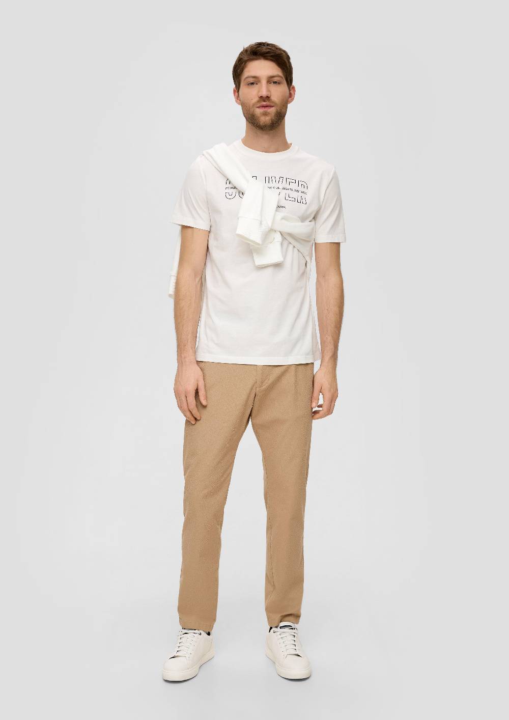 S.Oliver Regular: Hose Phoenix Mit Dobby-Struktur