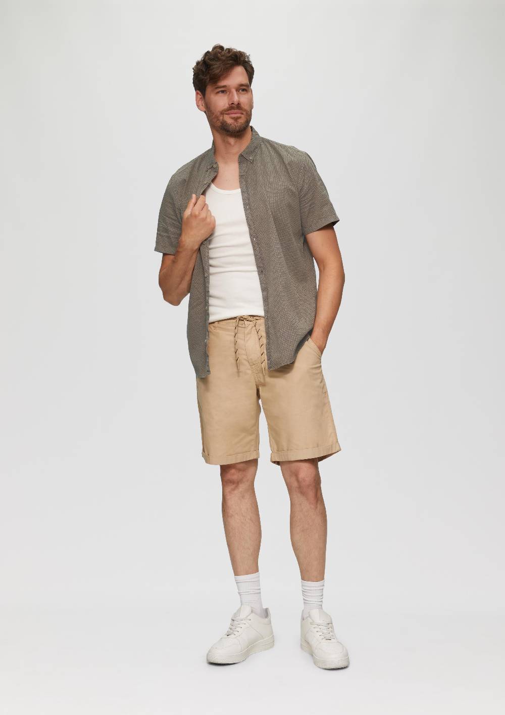 S.Oliver Regular: Kurzarmhemd Mit All-over-Print