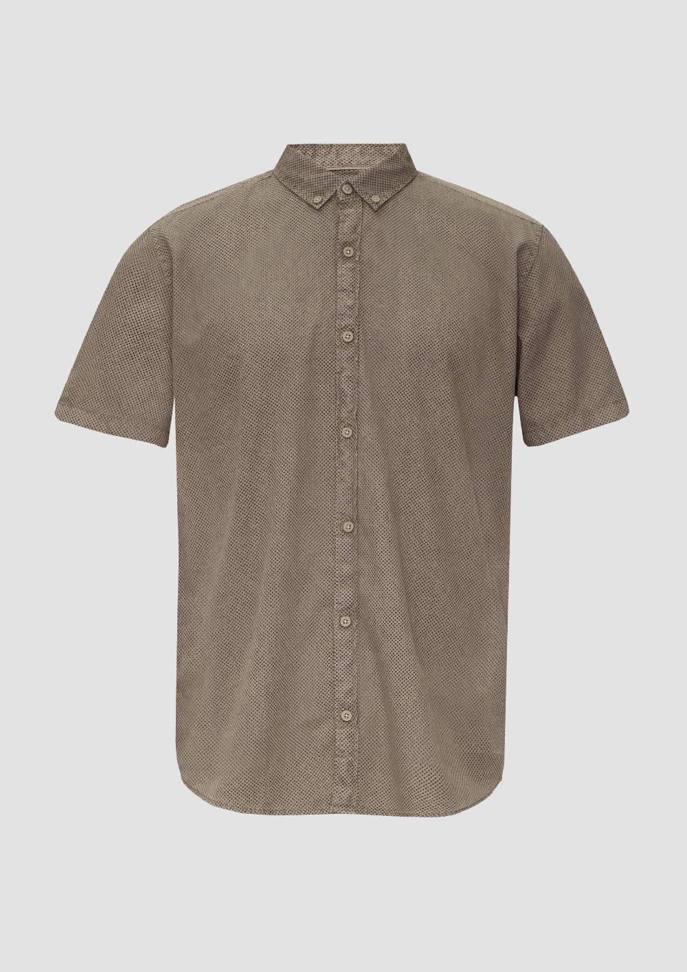 S.Oliver Regular: Kurzarmhemd Mit All-over-Print