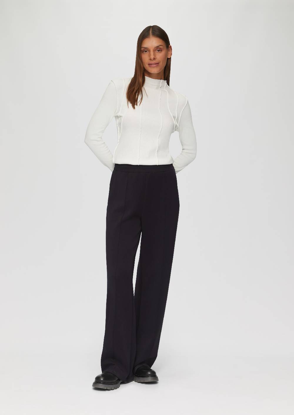 S.Oliver Regular: Scuba-Hose Mit Wide Leg