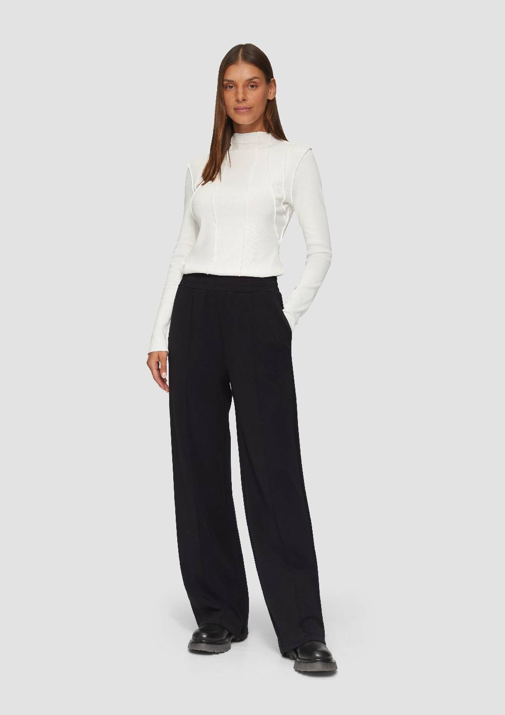 S.Oliver Regular: Scuba-Hose Mit Wide Leg