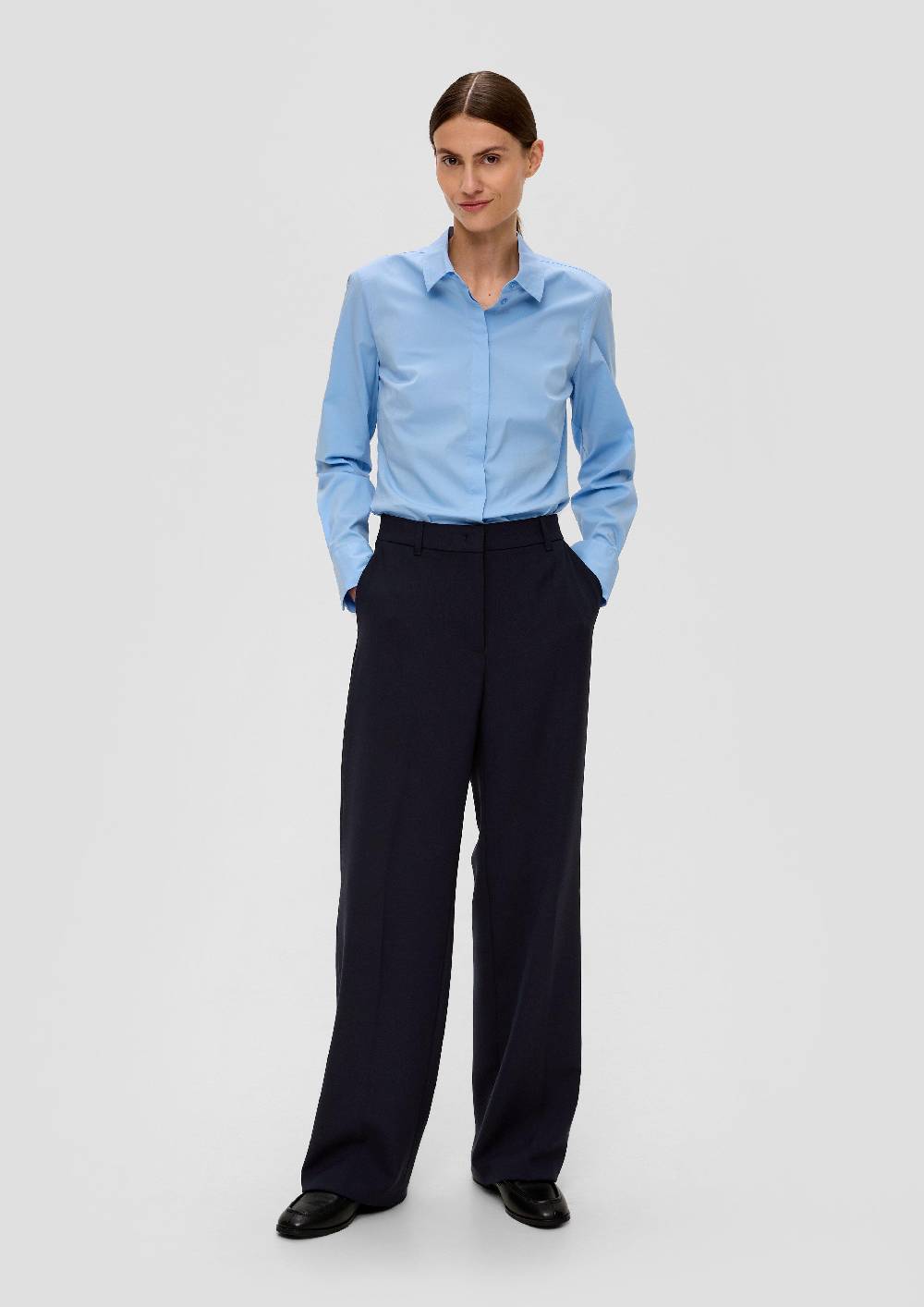 S.Oliver Regular: Stoffhose Aus Viskosemix