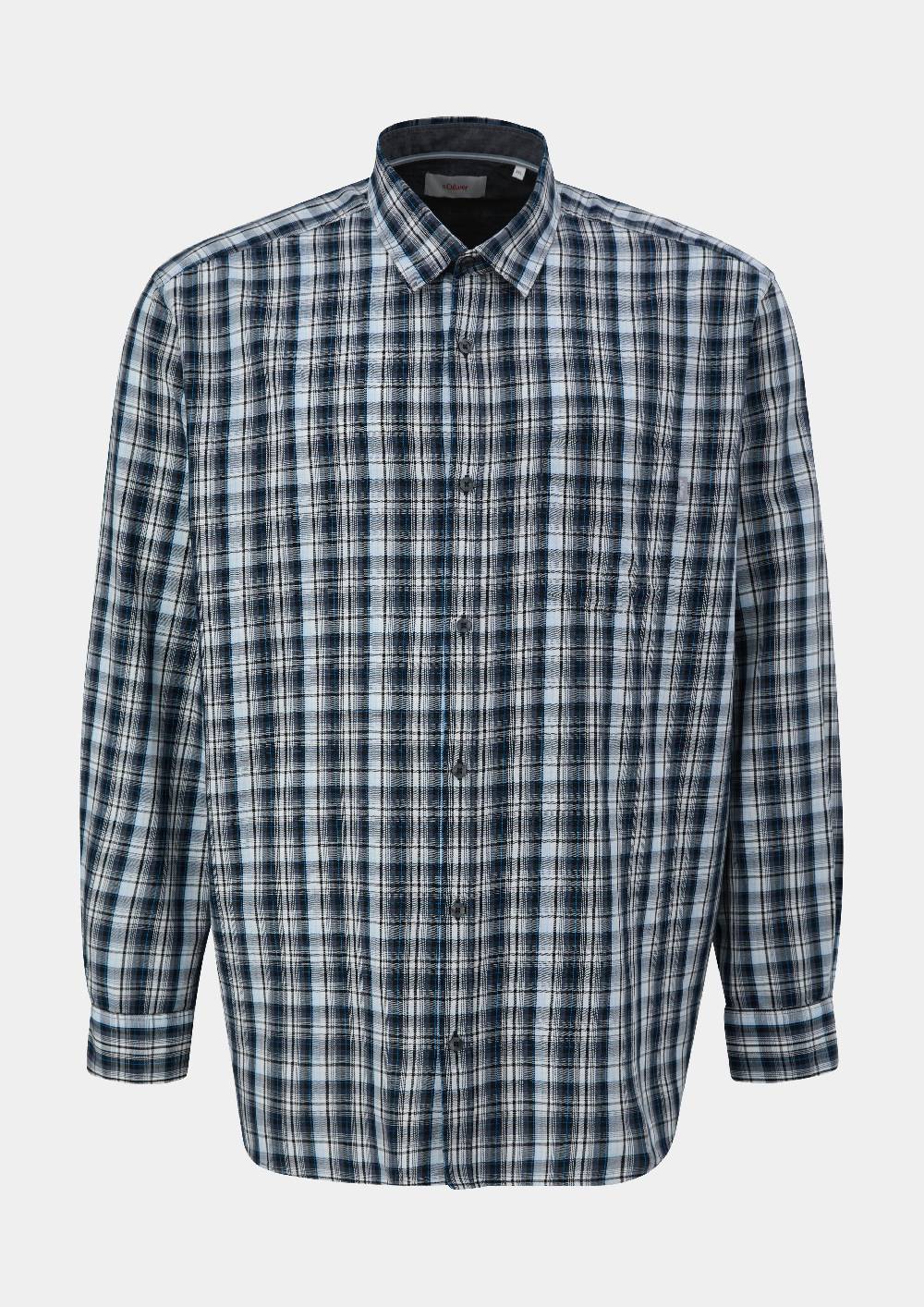 S.Oliver Regular: Twill-Hemd Aus Lyocellmix