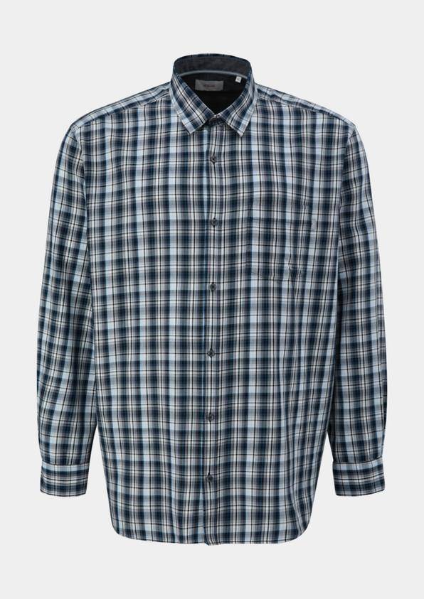s.Oliver Regular: Twill-Hemd aus Lyocellmix