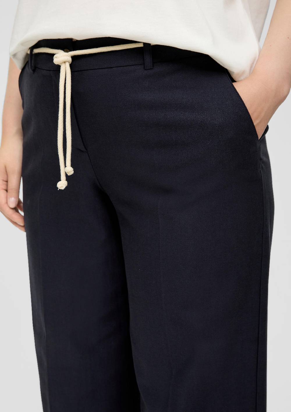 S.Oliver Regular: Twill-Hose Aus Viskosemix