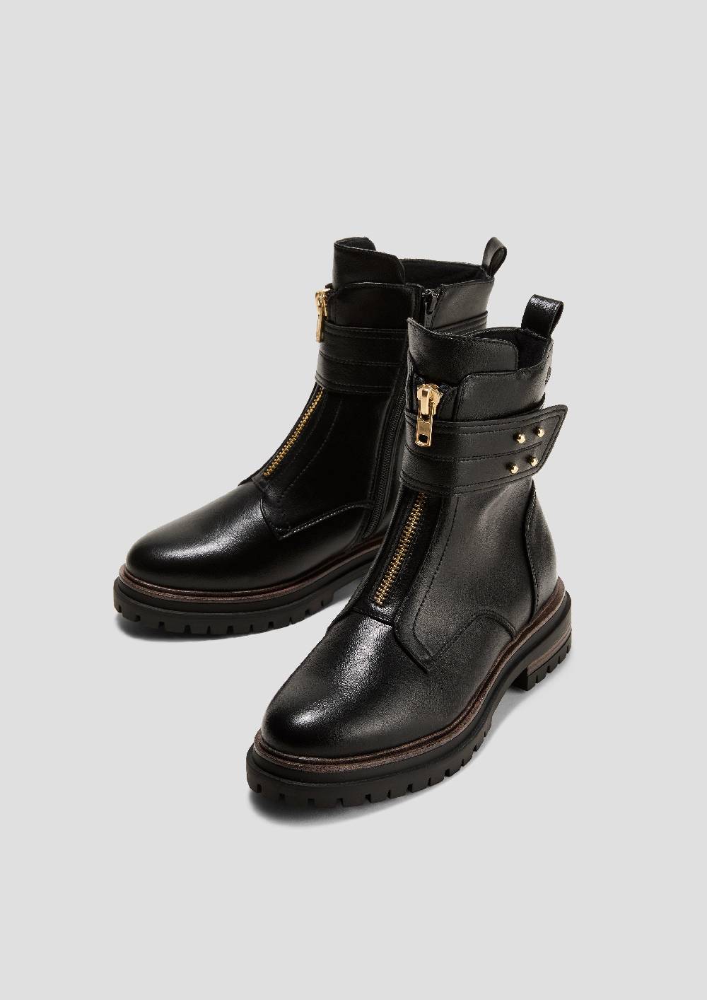 S.Oliver Reißverschluss-Stiefel Mit Runden Nieten