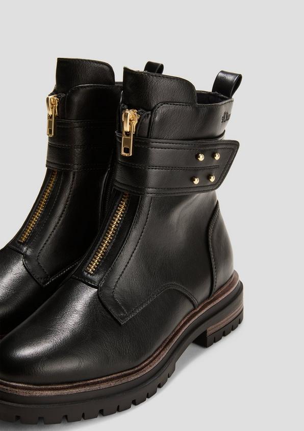 s.Oliver Reißverschluss-Stiefel mit runden Nieten