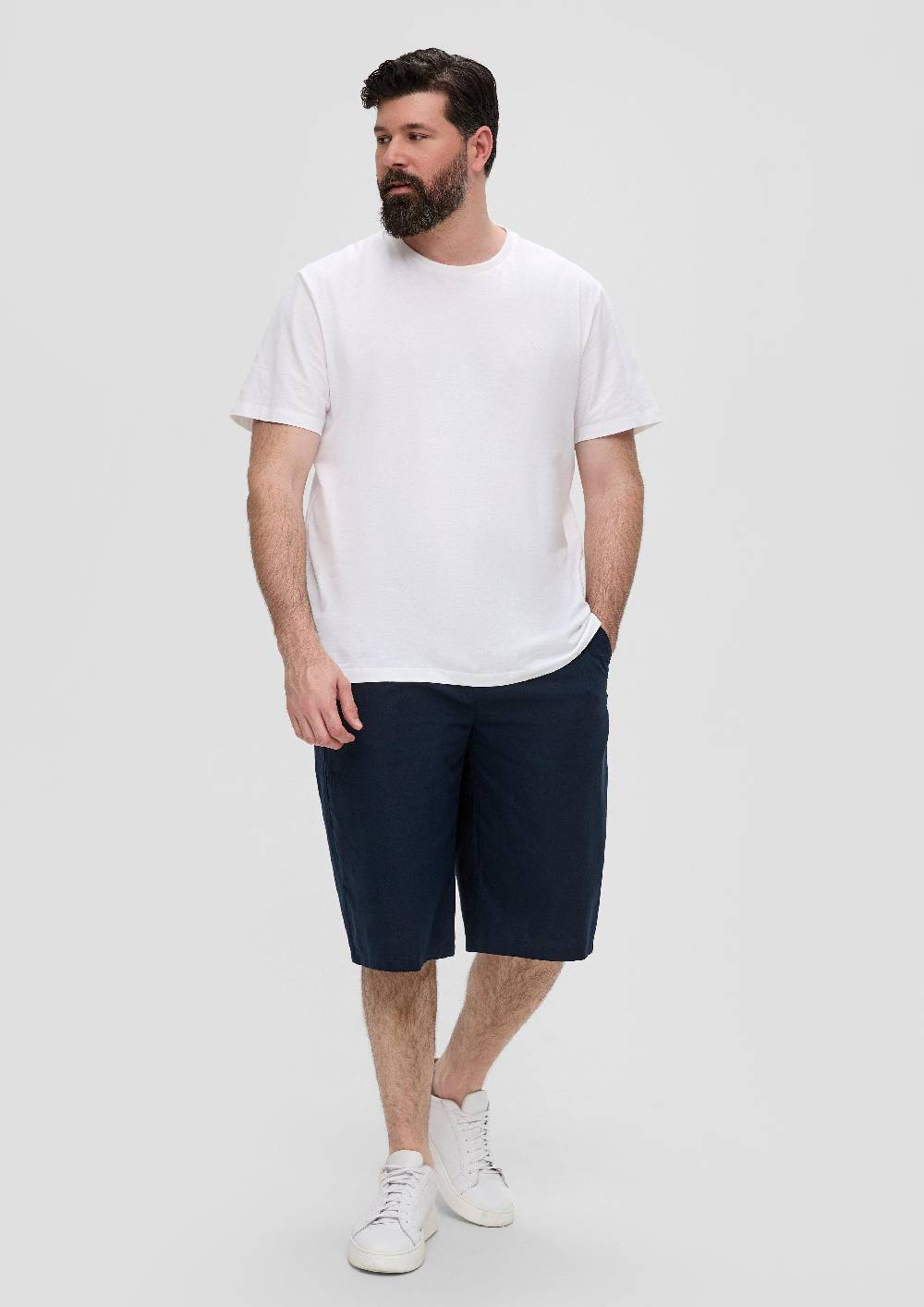 S.Oliver Relaxed: Bermuda Aus Leinenmix