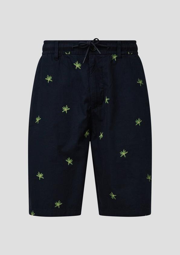 s.Oliver Relaxed: Bermuda mit All-over-Print