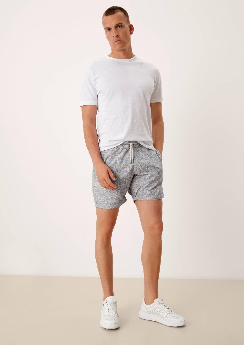 S.Oliver Relaxed: Bermuda Mit Struktur