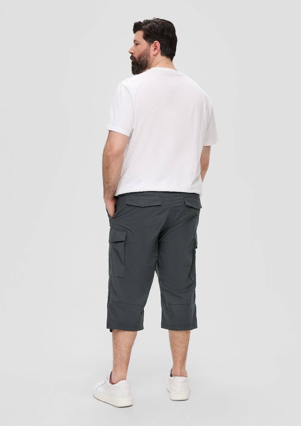 S.Oliver Relaxed: Cargo-Bermuda Aus Baumwollstretch