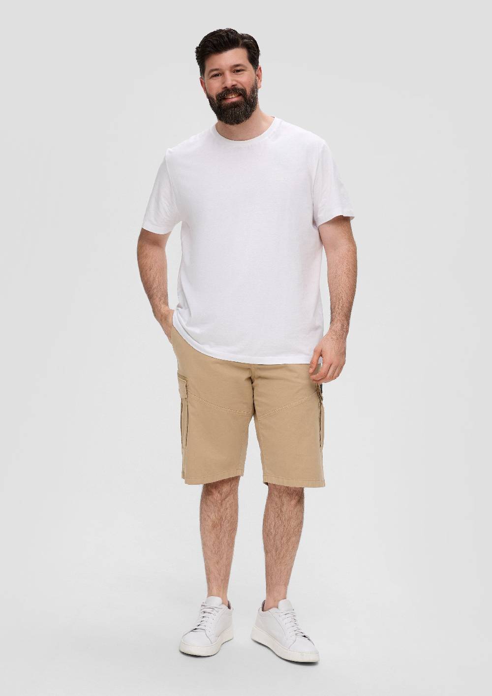 S.Oliver Relaxed: Cargo-Bermuda Mit Garment Dye