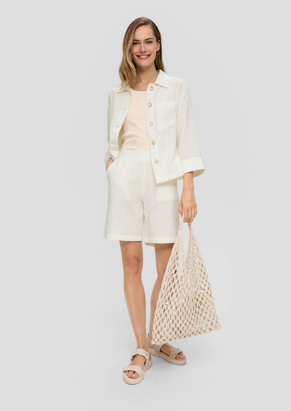 S.Oliver Relaxed-Fit-Hemd Aus Musselin