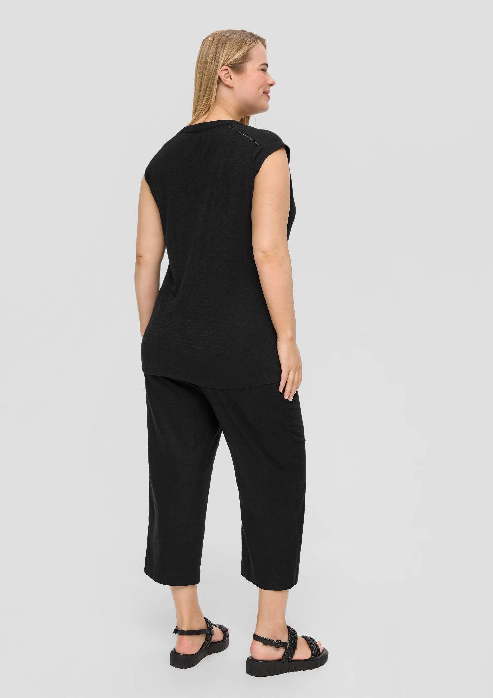 S.Oliver Relaxed-Fit-Shirt Mit Spitzen-Details