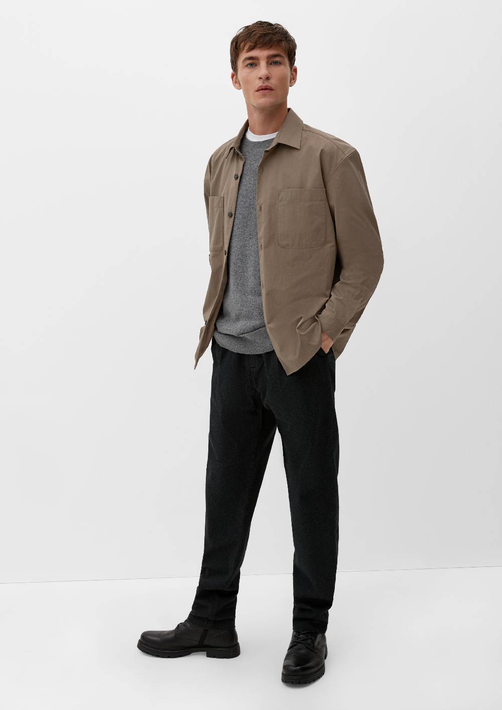 S.Oliver Relaxed: Hemd Aus Twill