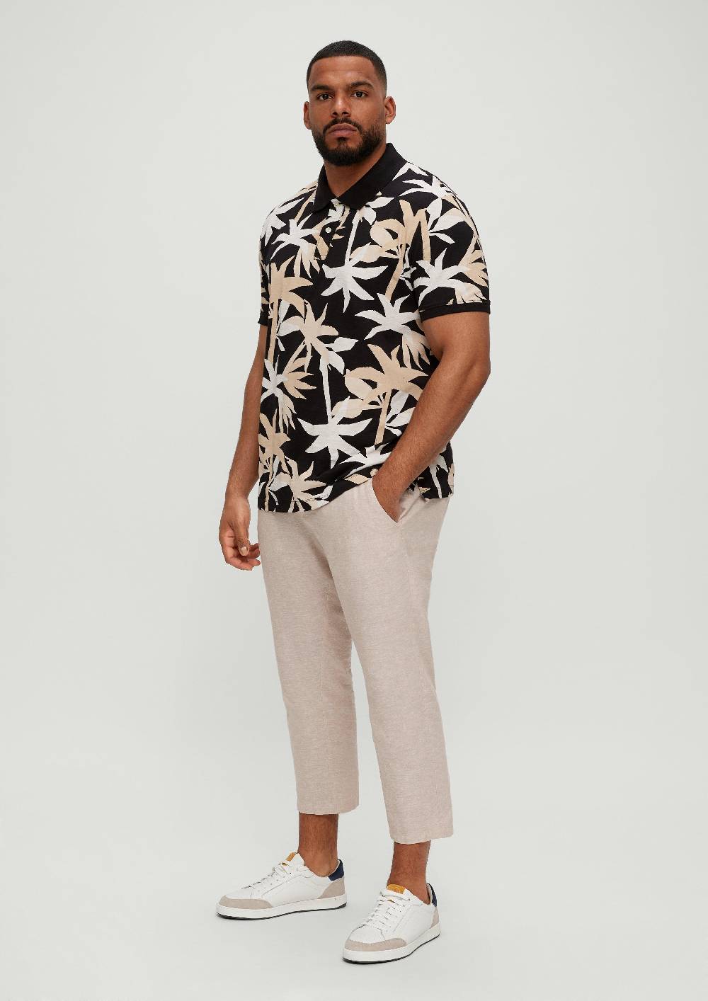 S.Oliver Relaxed: Jogger Aus Leinenmix