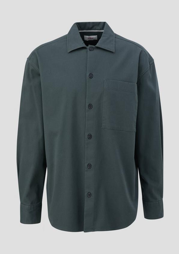 s.Oliver Relaxed: Overshirt aus Baumwollstretch
