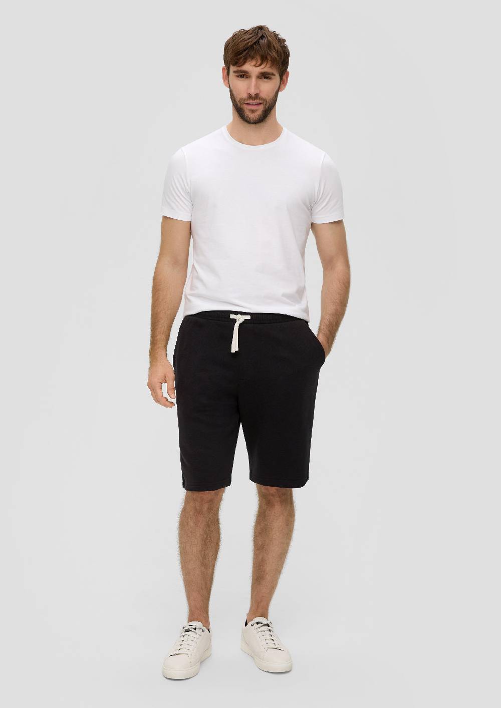 S.Oliver Relaxed: Sweat-Shorts Mit Elastikbund