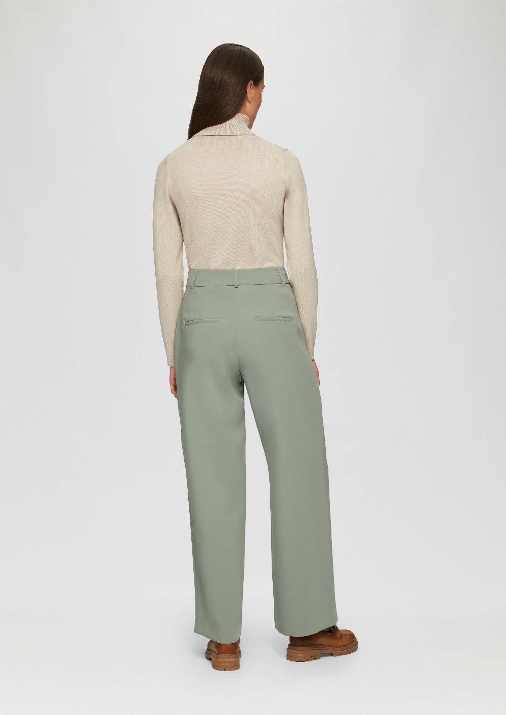 S.Oliver Relaxed: Twill-Hose Mit Extra Weitem Bein