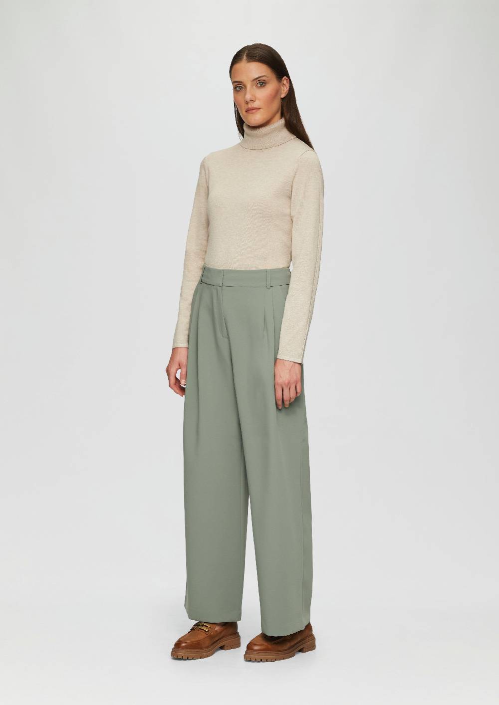 S.Oliver Relaxed: Twill-Hose Mit Extra Weitem Bein