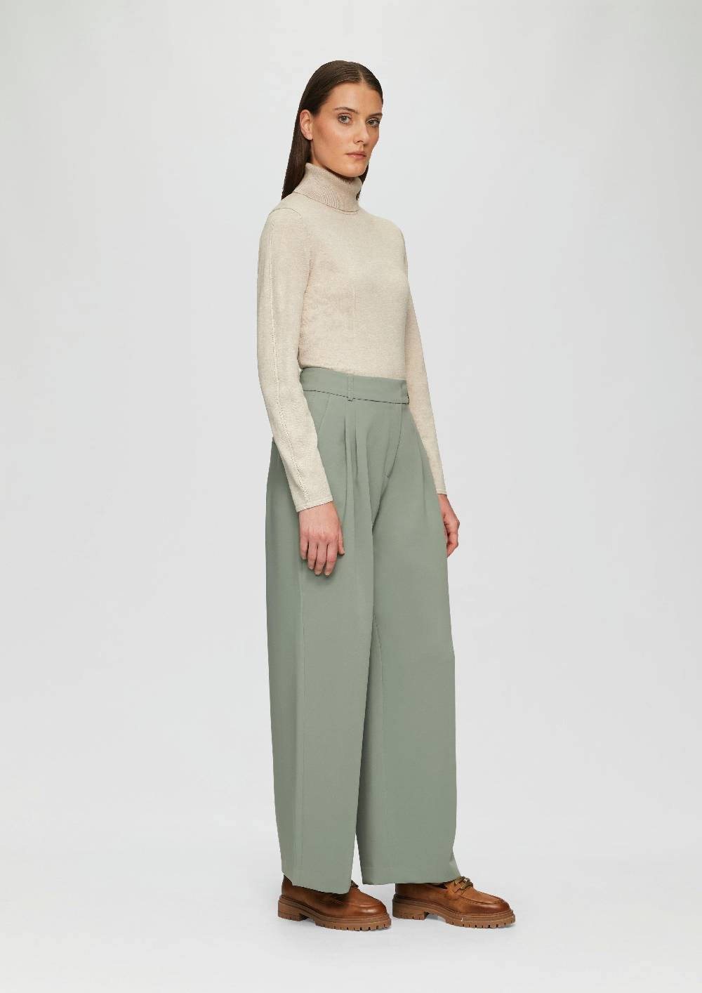 S.Oliver Relaxed: Twill-Hose Mit Extra Weitem Bein