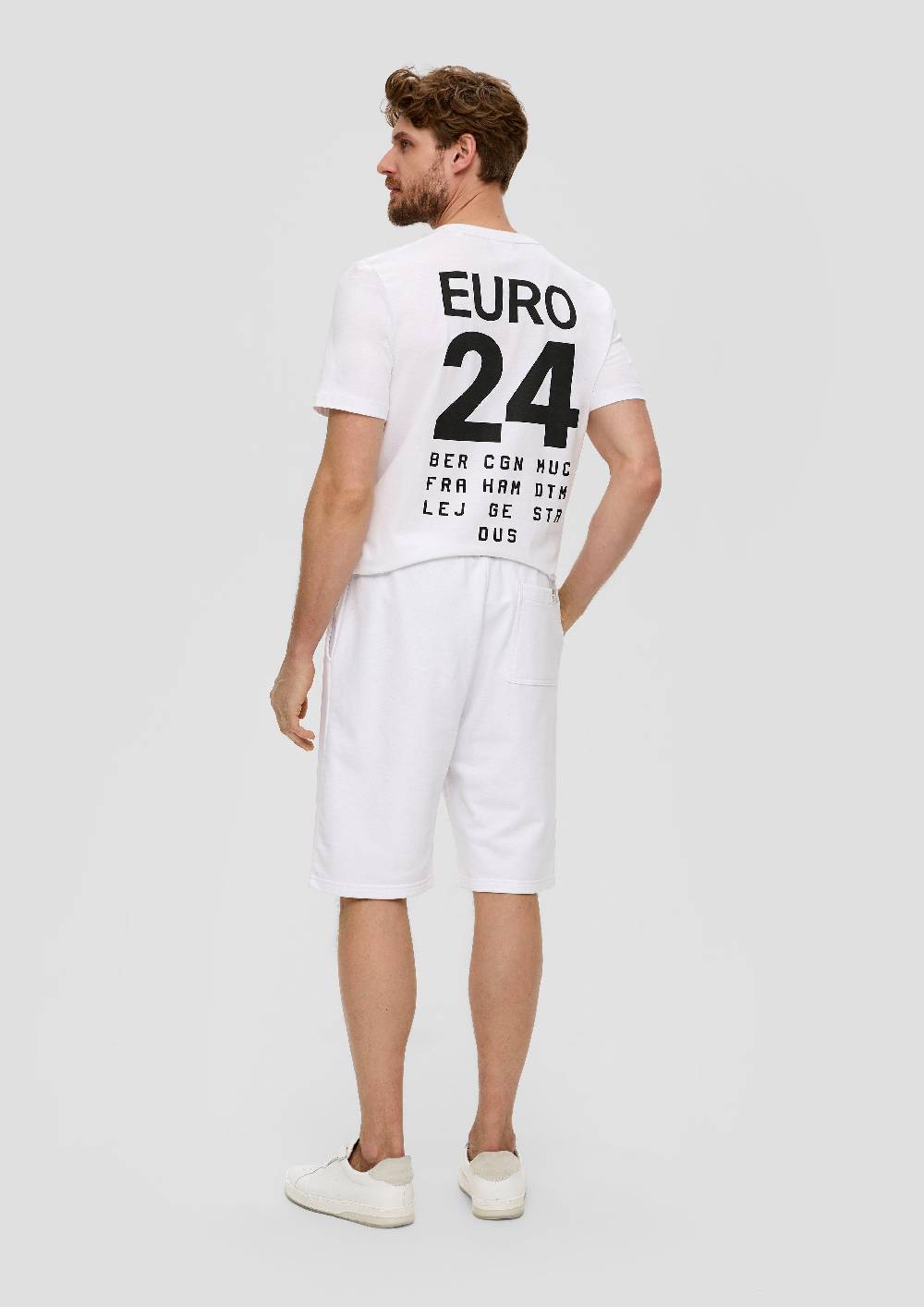 S.Oliver Relaxed: Unisex Bermuda Mit EM-Print