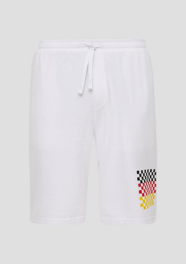 s.Oliver Relaxed: Unisex Bermuda mit EM-Print