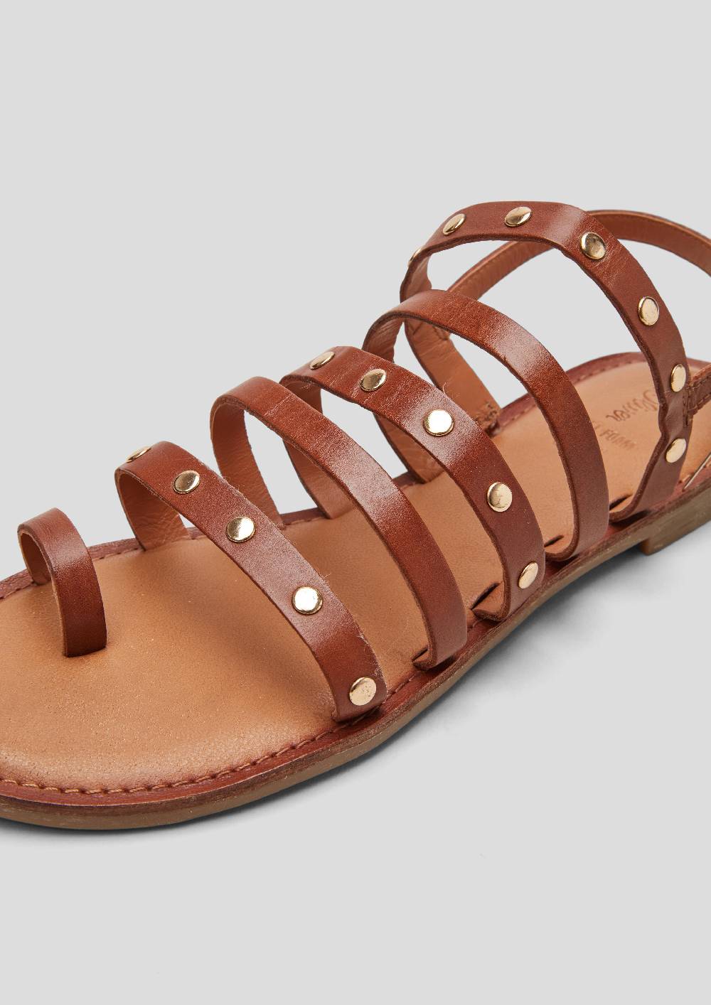 S.Oliver Riemchen-Sandalen Aus Echtleder