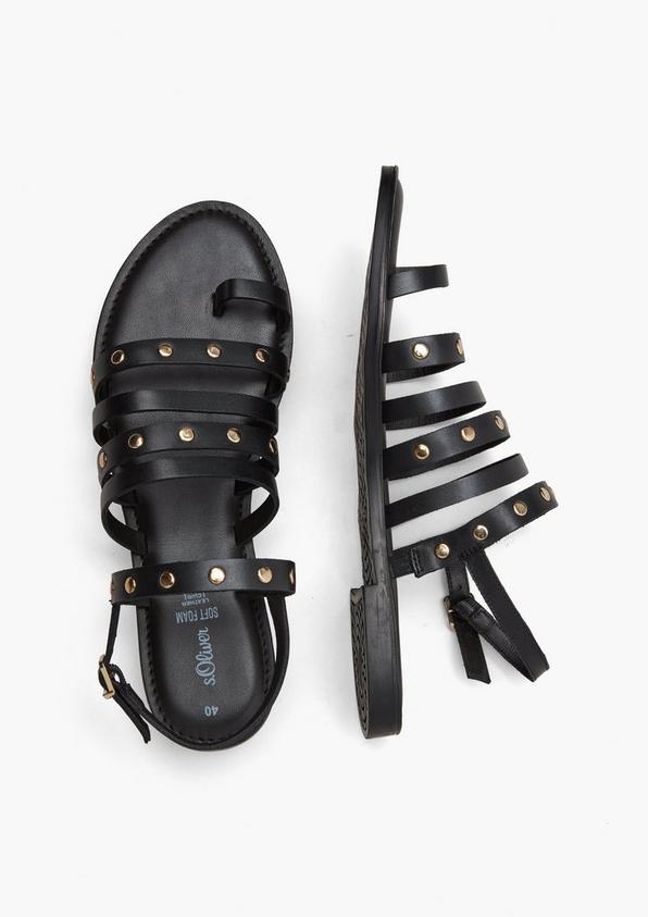 s.Oliver Riemchen-Sandalen aus Echtleder