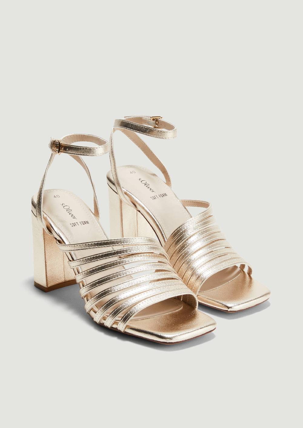 S.Oliver Riemchen-Sandalen In Leder-Optik