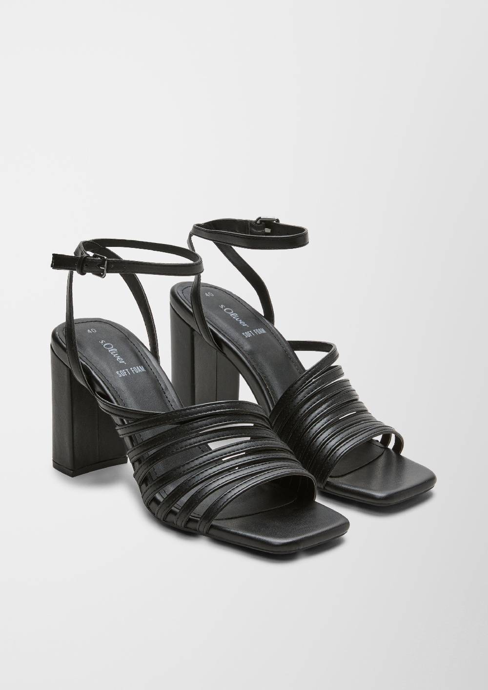 S.Oliver Riemchen-Sandalen In Leder-Optik