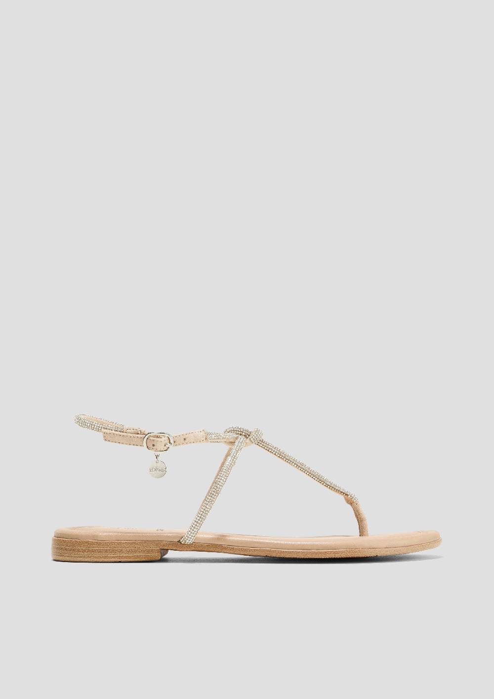 S.Oliver Riemchen-Sandalen Mit Logo-Detail