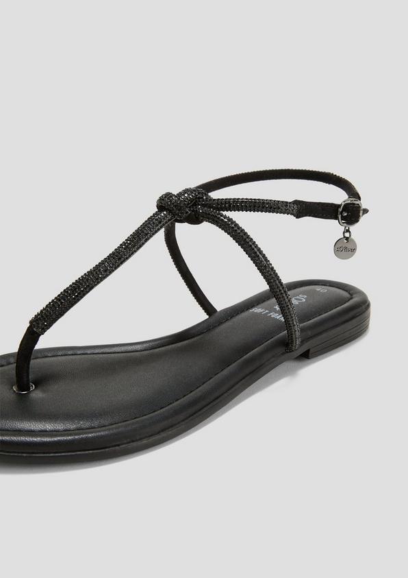 s.Oliver Riemchen-Sandalen mit Logo-Detail