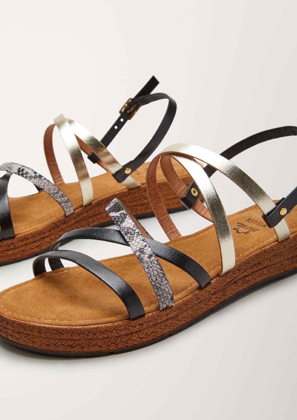 S.Oliver Riemchensandalen Aus Leder
