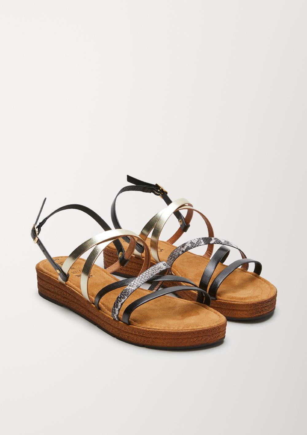 S.Oliver Riemchensandalen Aus Leder