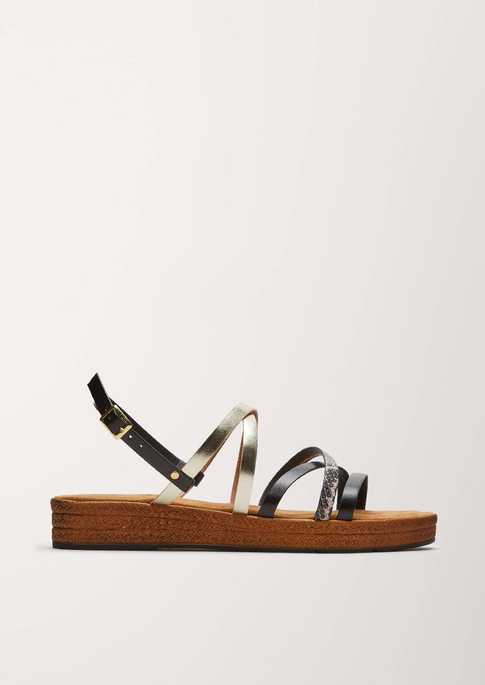 S.Oliver Riemchensandalen Aus Leder