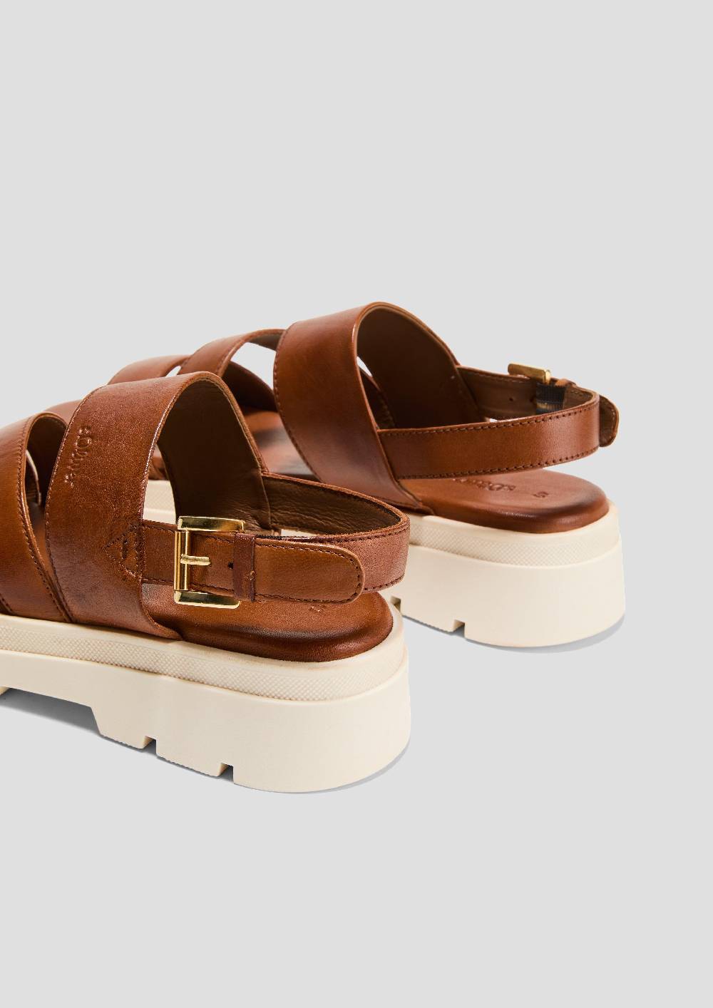 S.Oliver Riemchensandalen Aus Leder